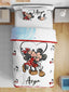 Çift Taraflı Pamuk Saten Nevresim Seti Mickey Mouse