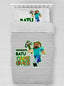 Kişiye Özel %100 Pamuk Tek Kişilik Pike Seti Minecraft tkpk72536959
