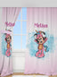 Kişiye Özel Baskılı Fon Perde Minnie Mouse Unicorn