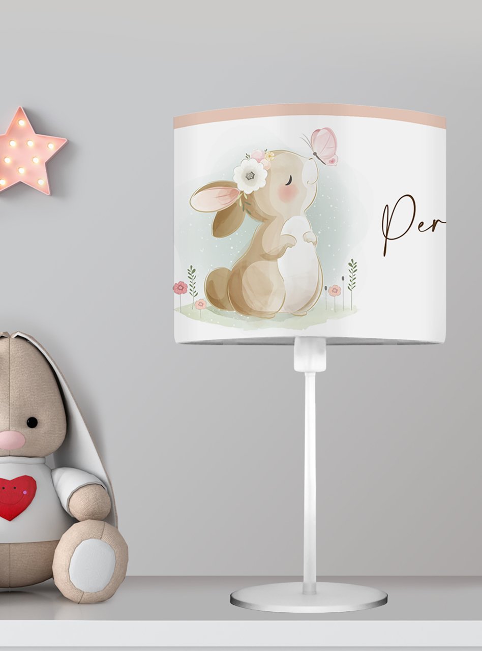 Kişiye Özel Başucu Abajur Tavşan