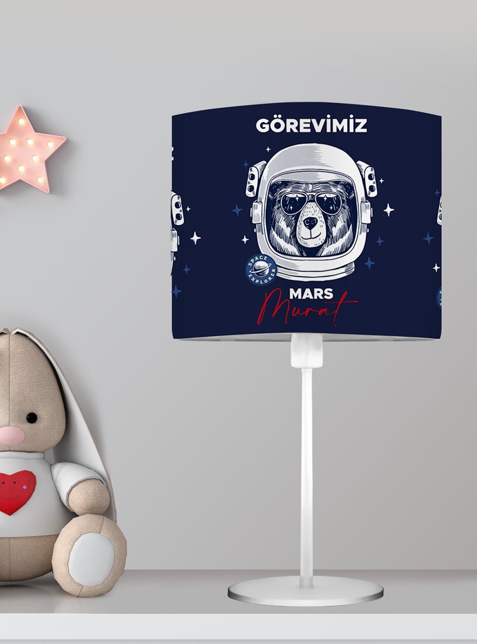 Kişiye Özel Başucu Abajur Mars Ürün ana görseli