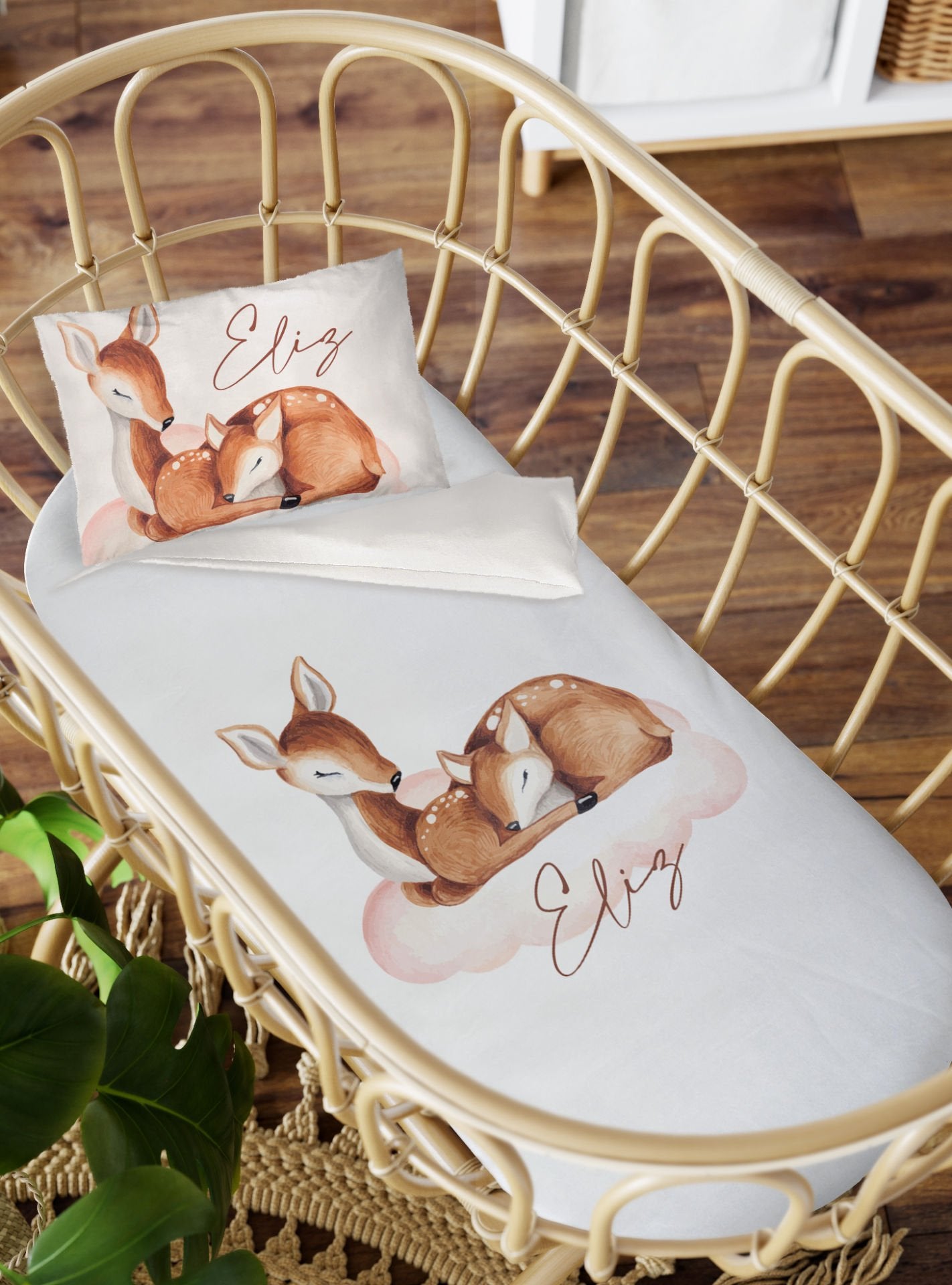Anne Yanı Beşik Nevresim Takımı Bambi Ürün ana görseli