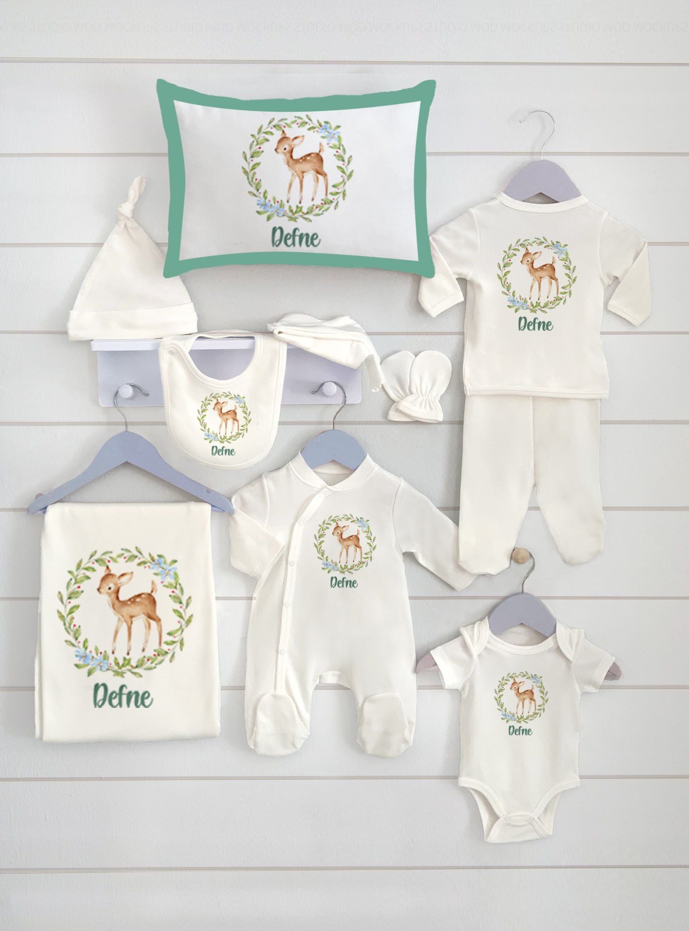 Kişiye Özel 10 lu Organik Hastane Çıkışı Bambi