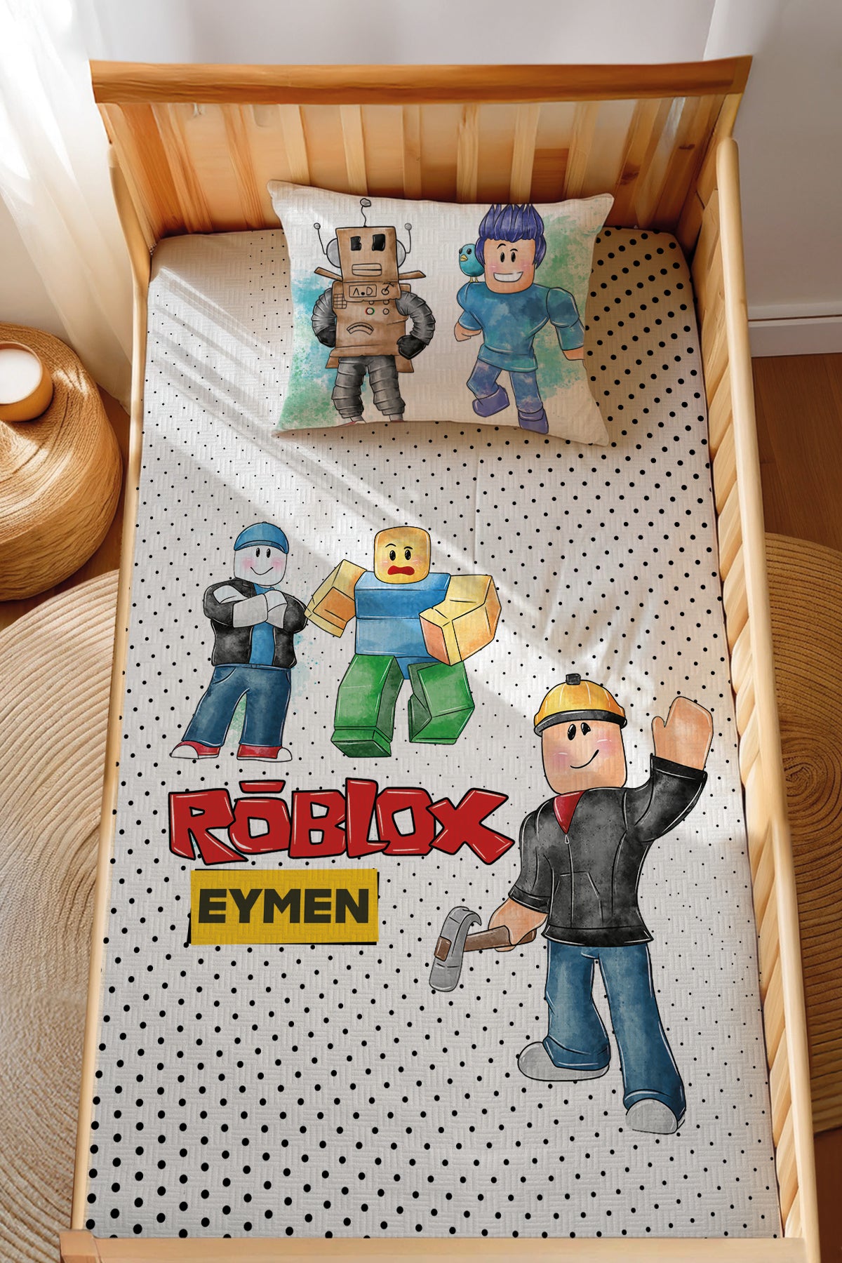 Montessori Pike Seti Jakarlı %100 Pamuk Roblox Ürün ana görseli