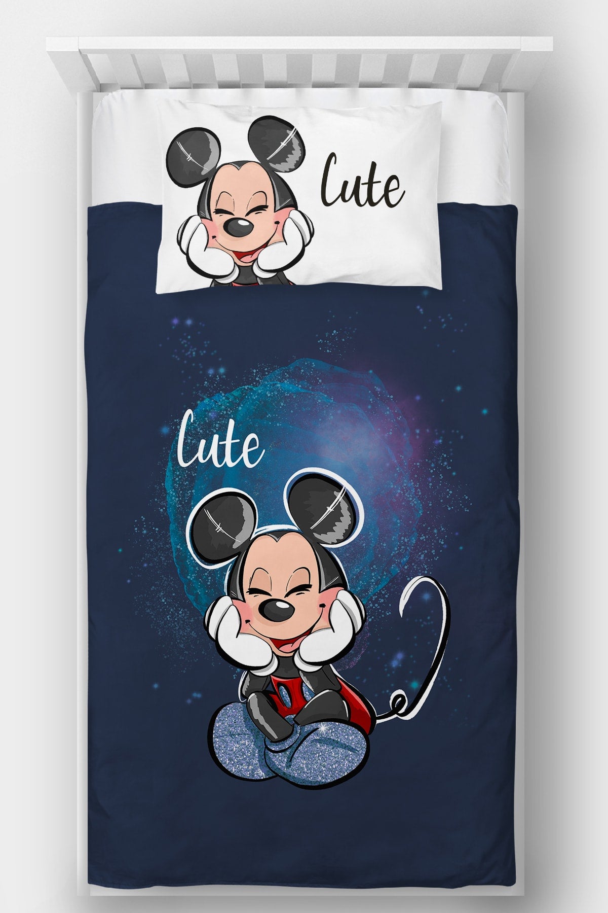 Tek Kişilik Yatak Örtüsü Mickey Mouse