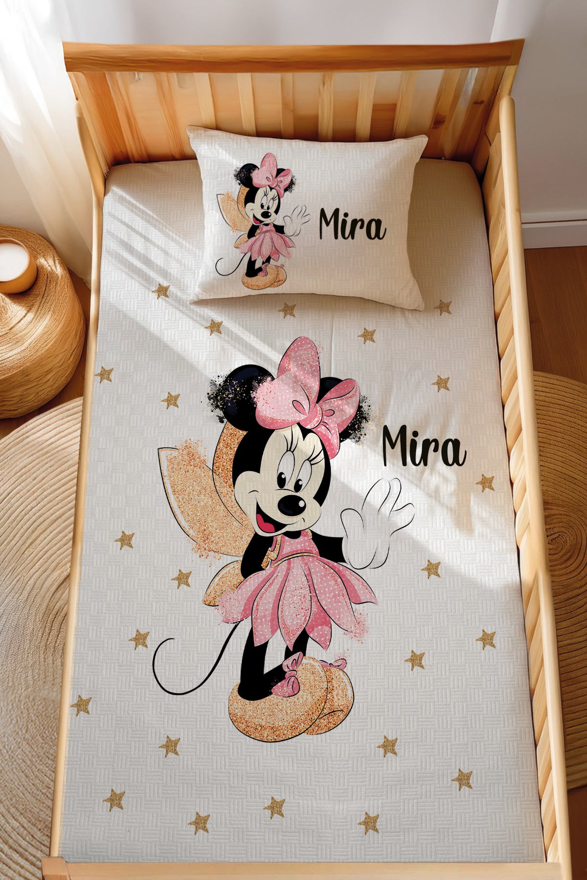 Montessori Pike Seti Jakarlı %100 Pamuk Minnie