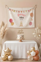 Kişiye Özel Doğum Günü Happy Birthday Duvar Örtüsü Duvar Halısı Birinci Kalite Kumaş