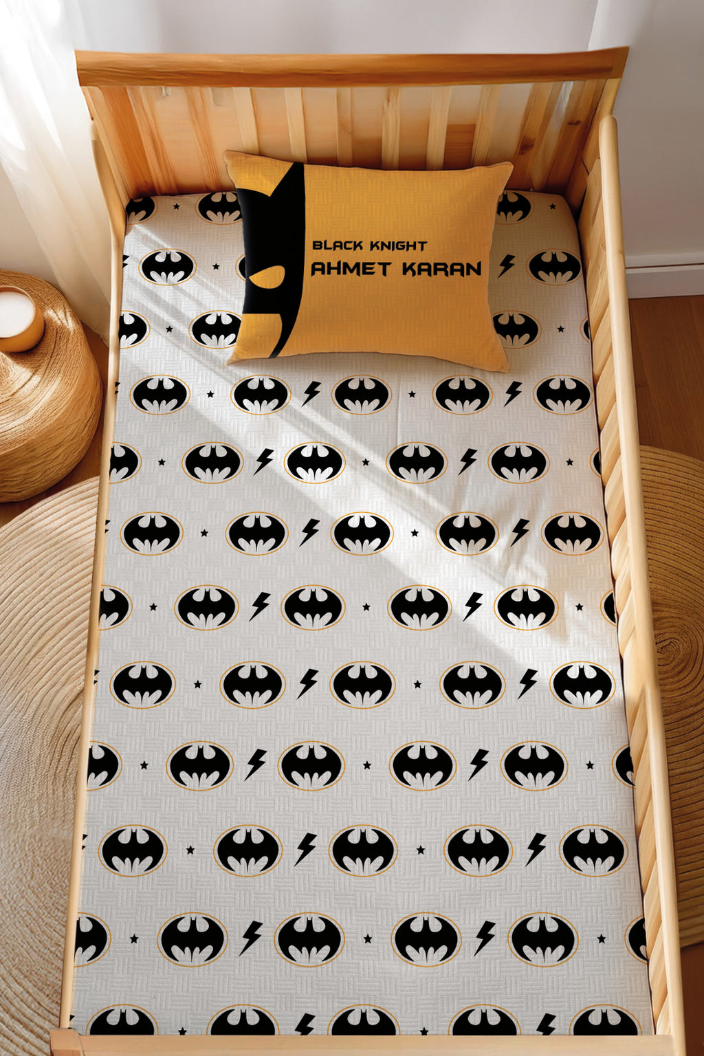 Montessori Pike Seti Jakarlı %100 Pamuk Batman