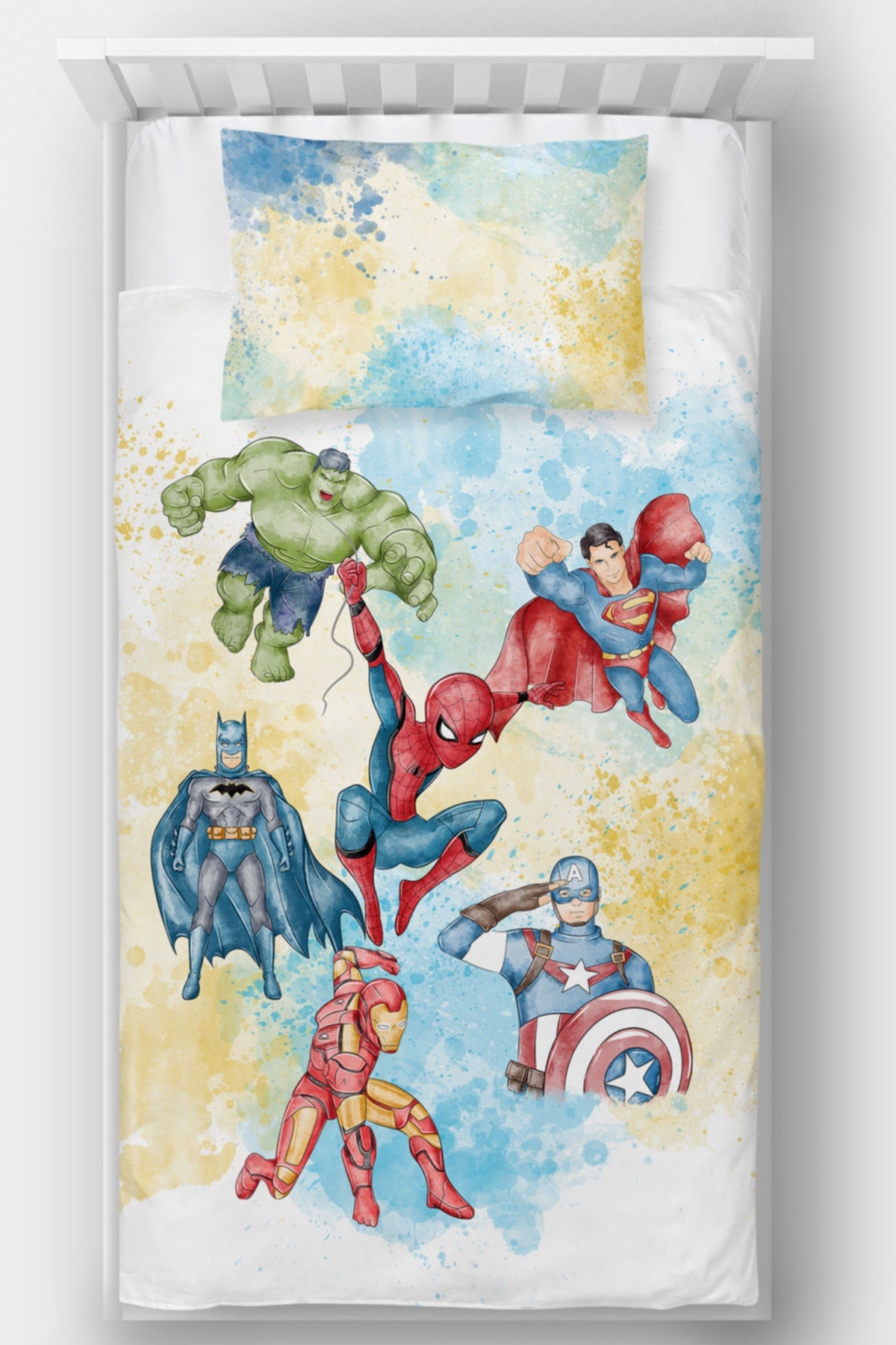 Tek Kişilik Yatak Örtüsü Marvel