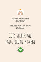 İsme Özel 4 Mevsim Anne Yanı Uyku Seti (60x100) %100 Pamuk