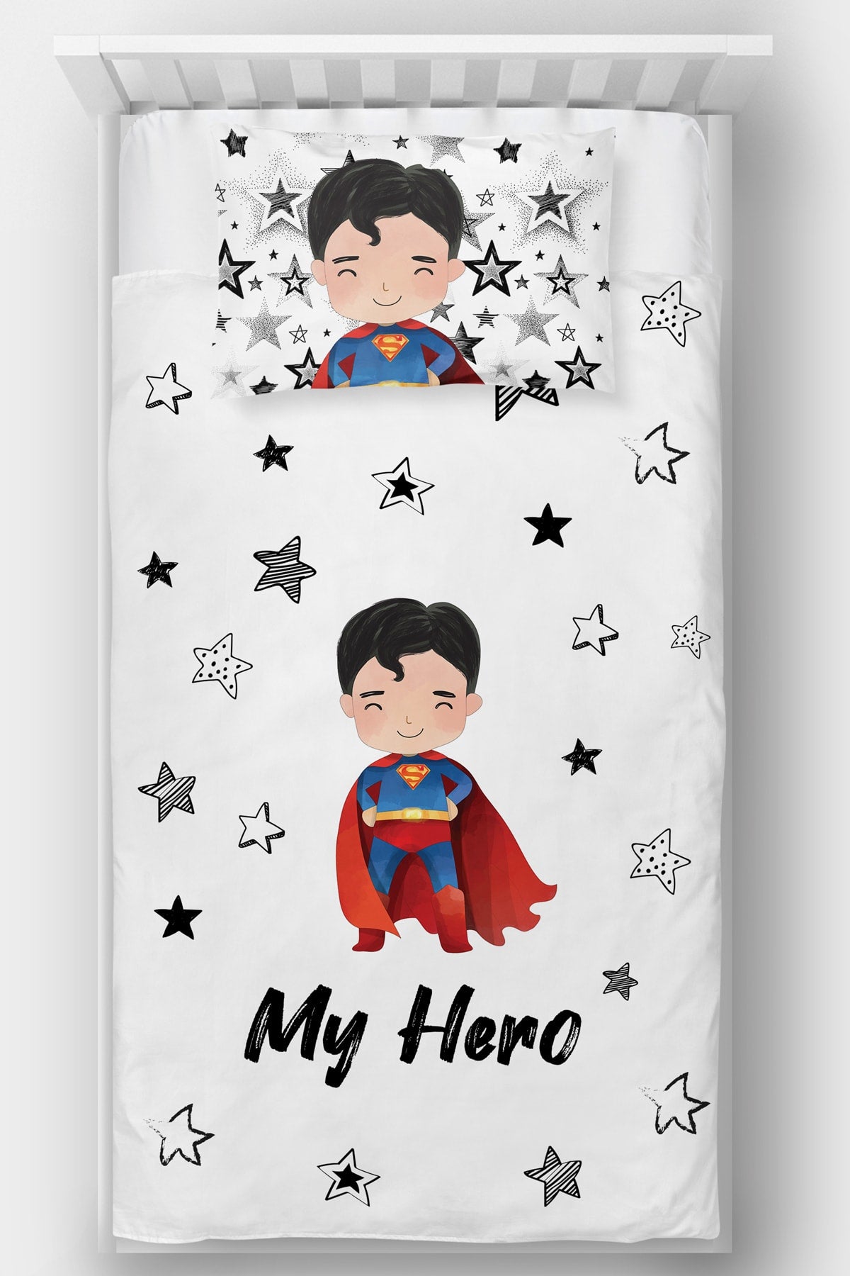 Tek Kişilik Yatak Örtüsü Superman