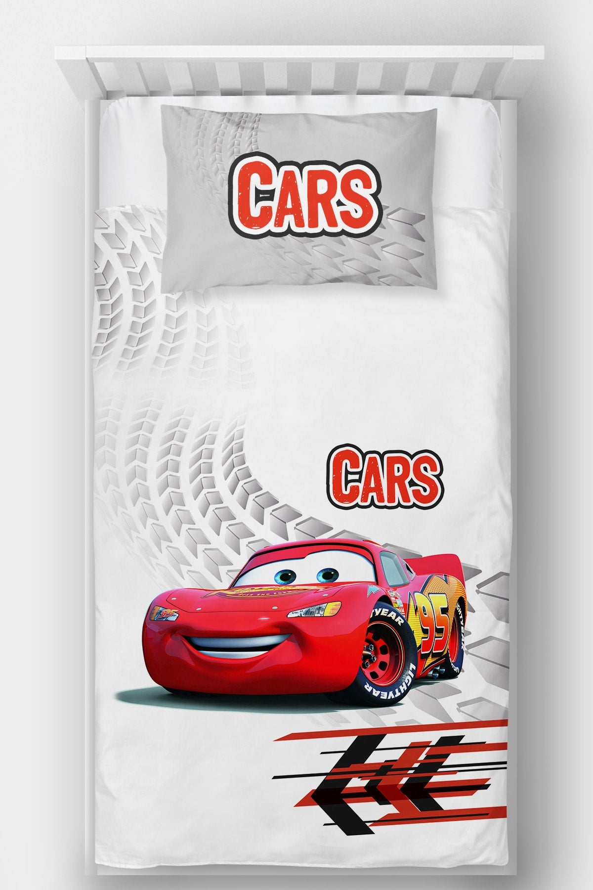 Tek Kişilik Yatak Örtüsü Cars Şimşek Ürün ana görseli