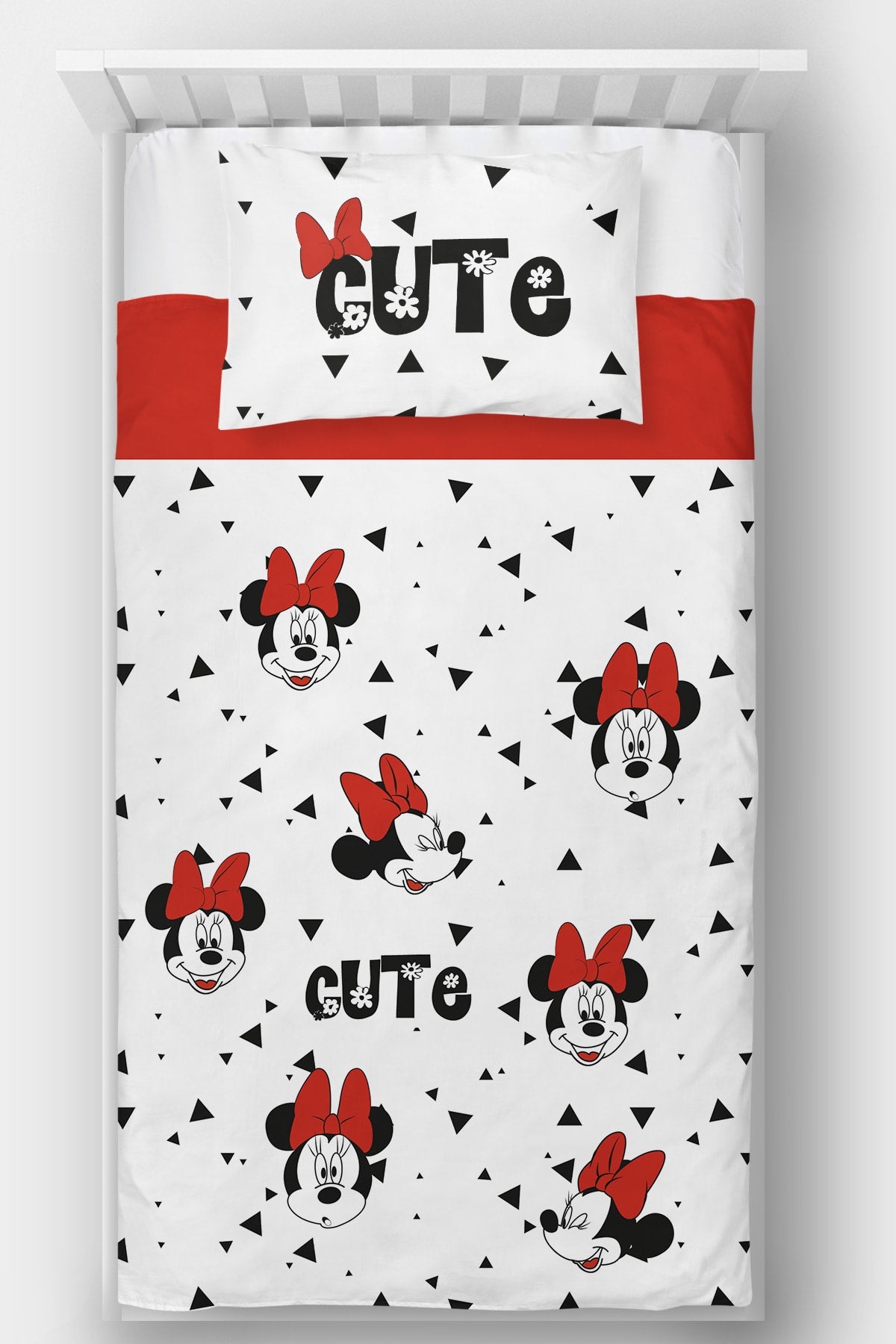 Tek Kişilik Yatak Örtüsü Minnie Mouse Ürün ana görseli