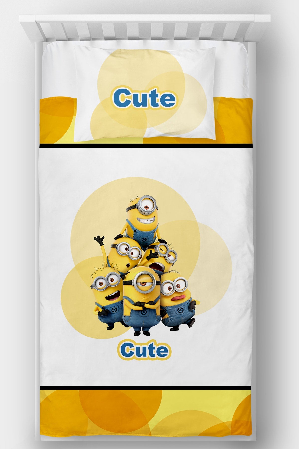 Tek Kişilik Yatak Örtüsü Minions