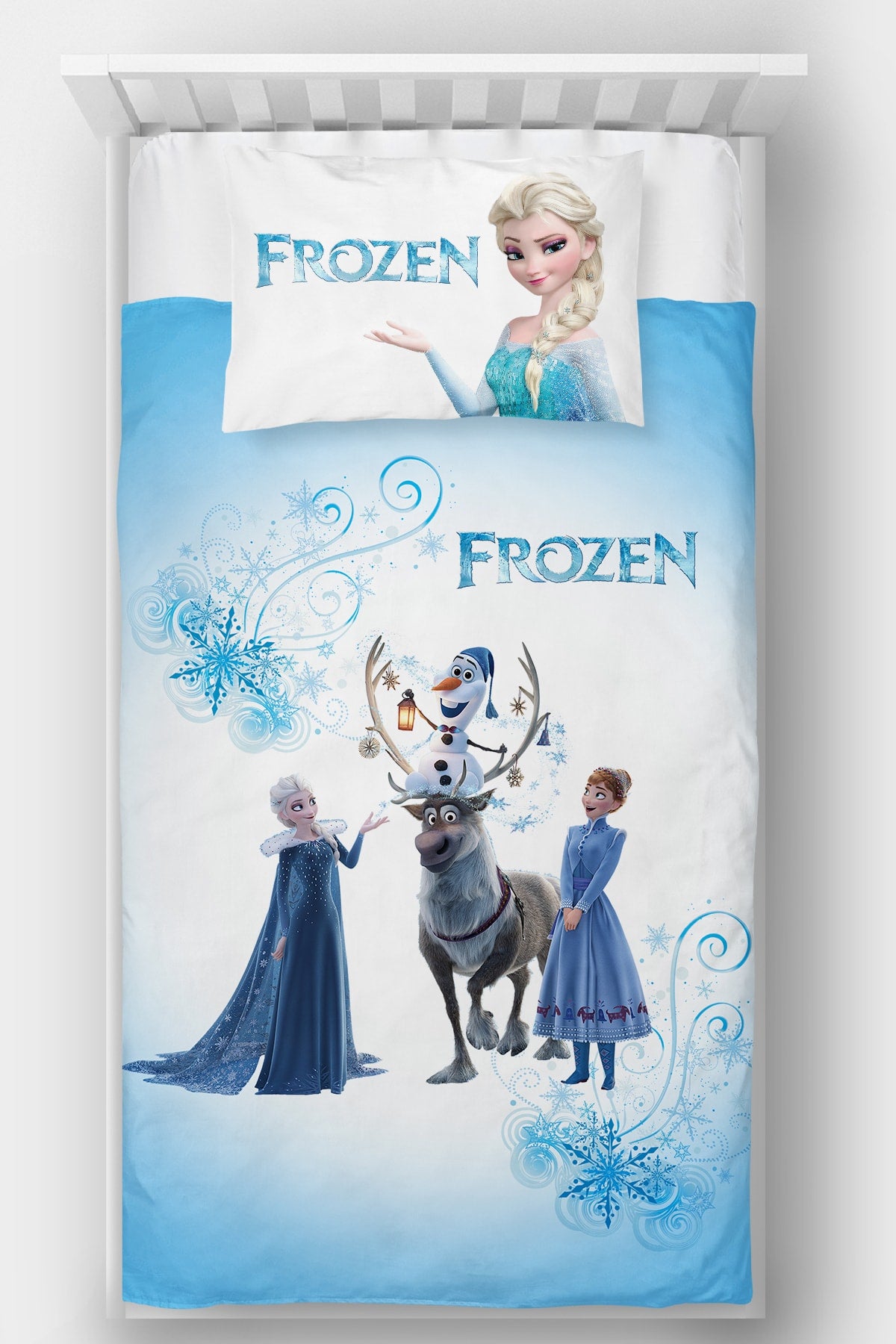 Tek Kişilik Yatak Örtüsü Frozen Elsa
