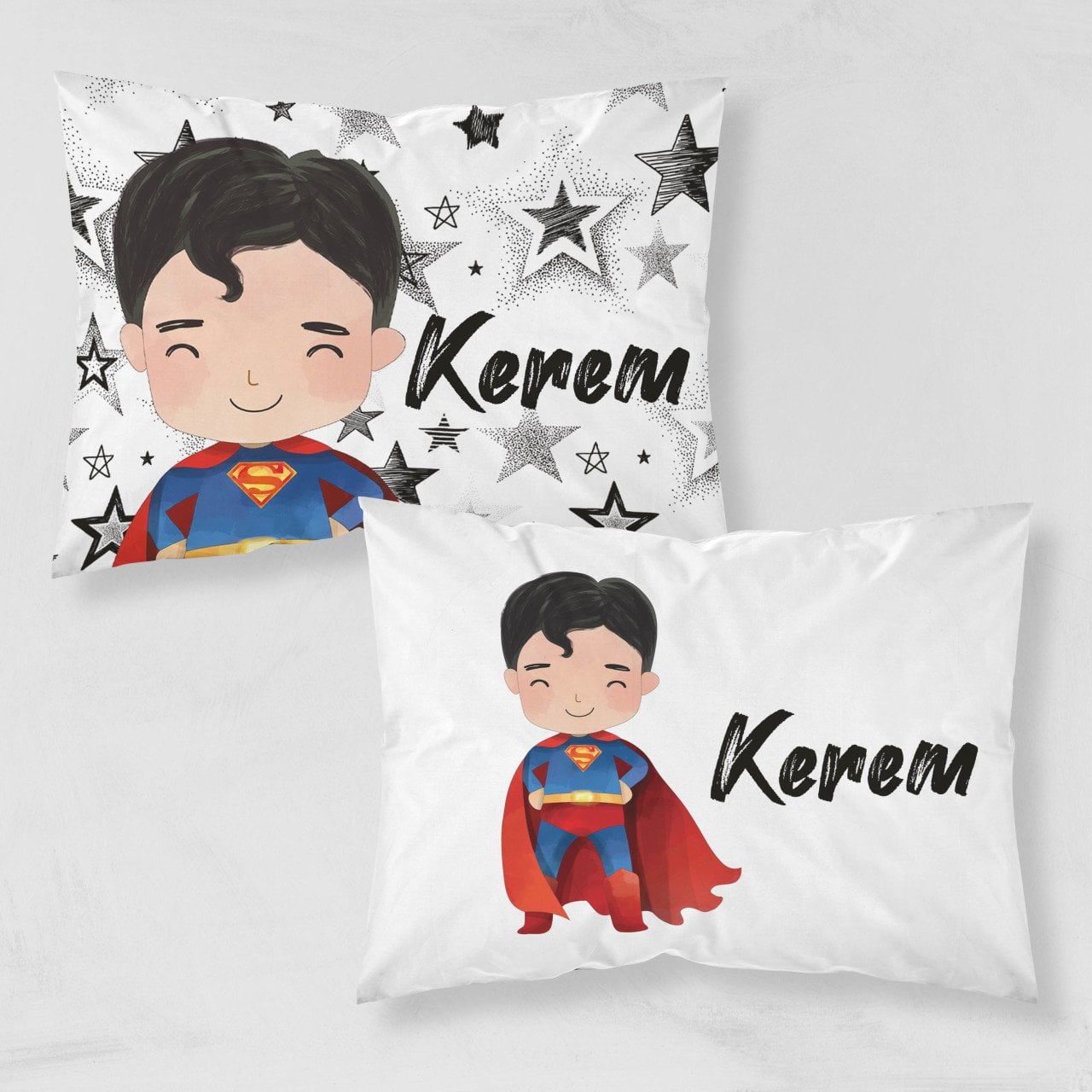 Kişiye Özel Çocuk Yastık Kılıfı Supermen 37402byk