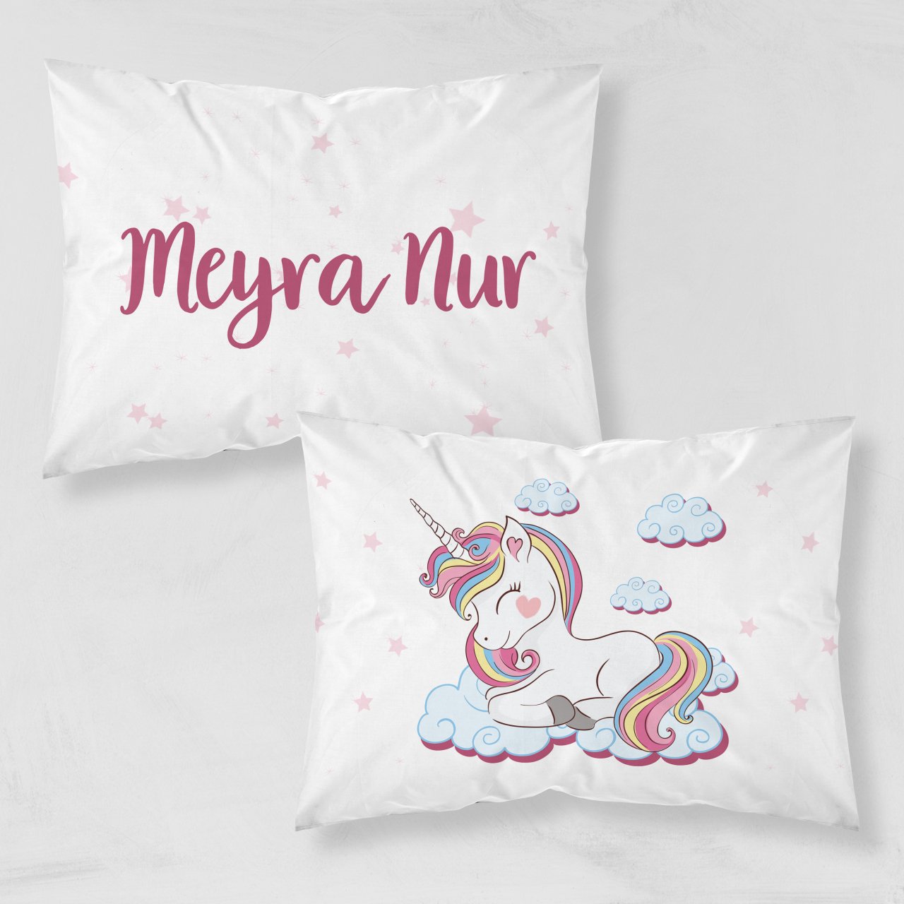 Kişiye Özel Çocuk Yastık Kılıfı Unicorn 37402byk Ürün ana görseli