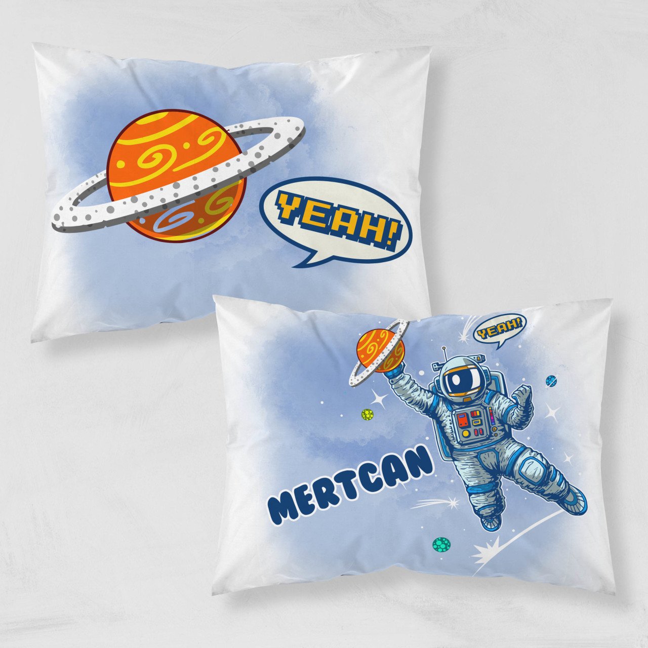 Kişiye Özel Çocuk Yastık Kılıfı Astronot 37402byk Ürün ana görseli