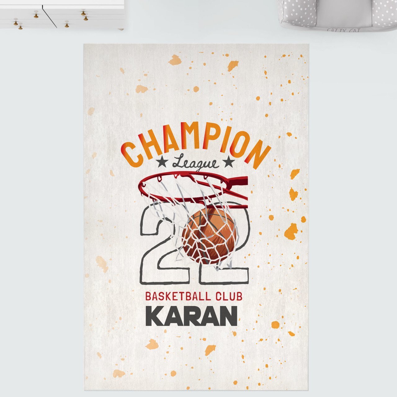 Kişiye Özel Dijital Baskı Halı Basketbol Ürün ana görseli