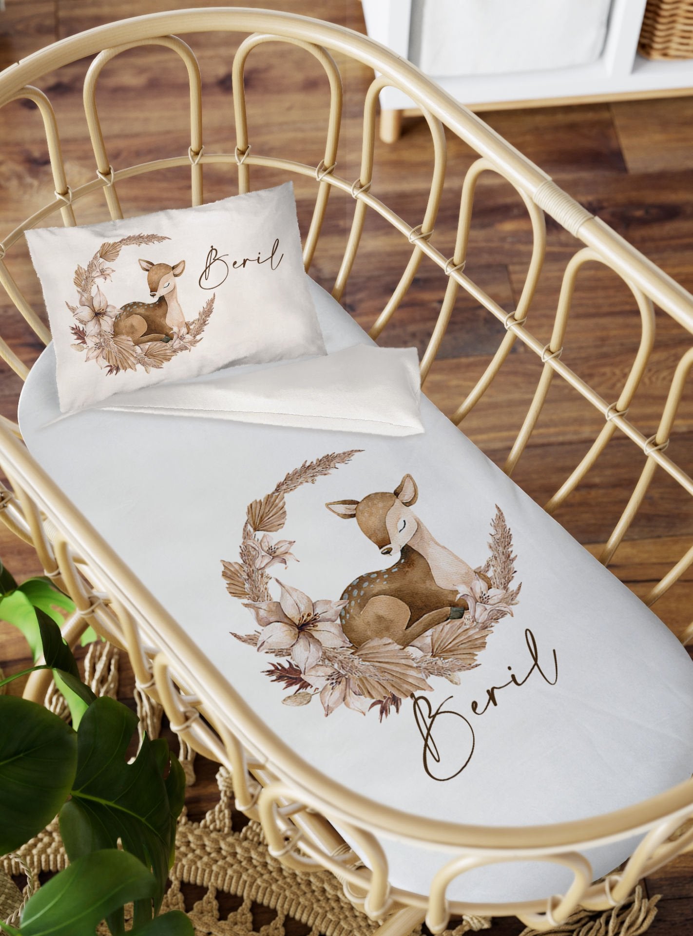 Anne Yanı Beşik Nevresim Takımı Bambi
