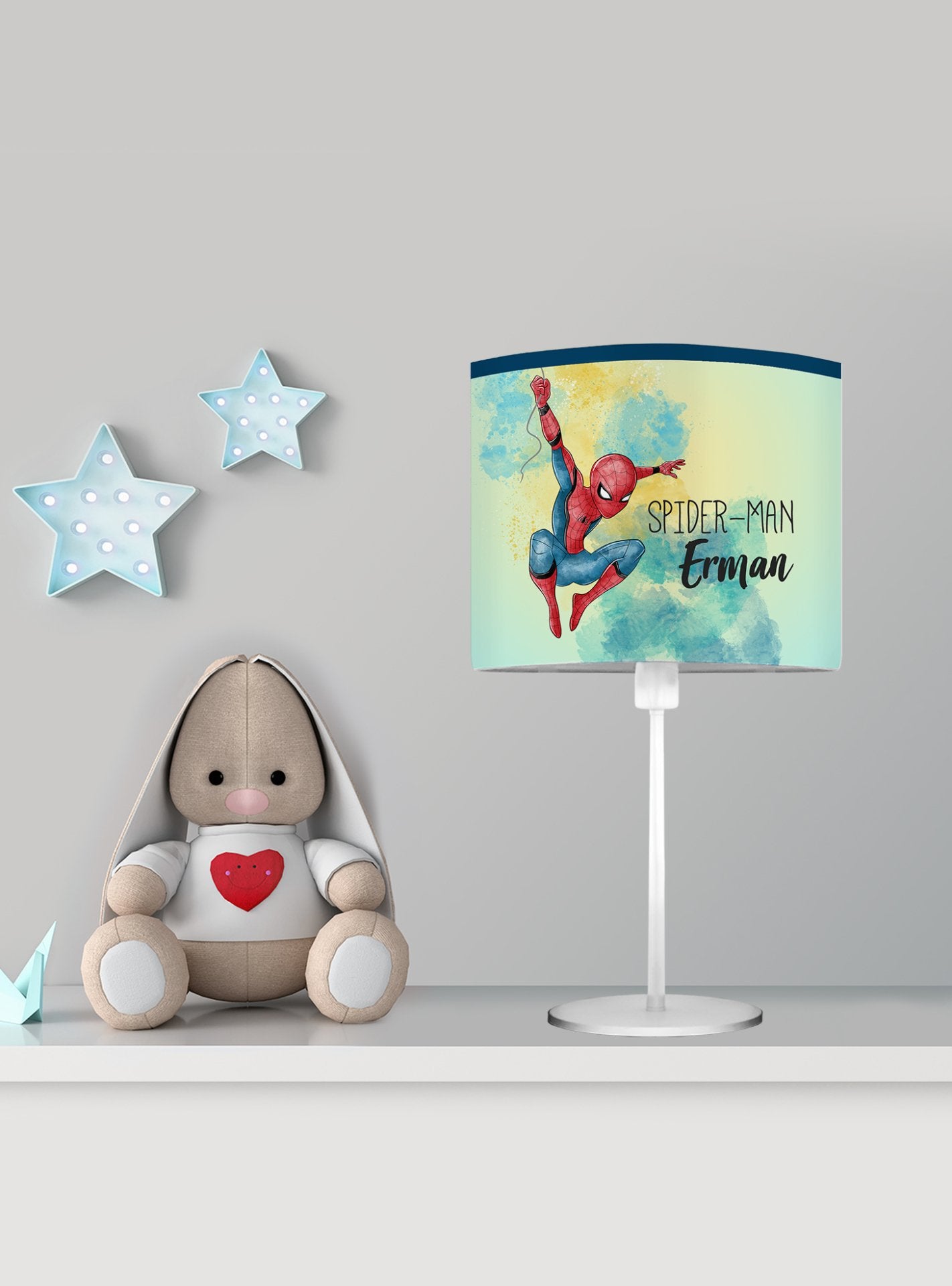 Kişiye Özel Başucu Abajur Spiderman Ürün ana görseli