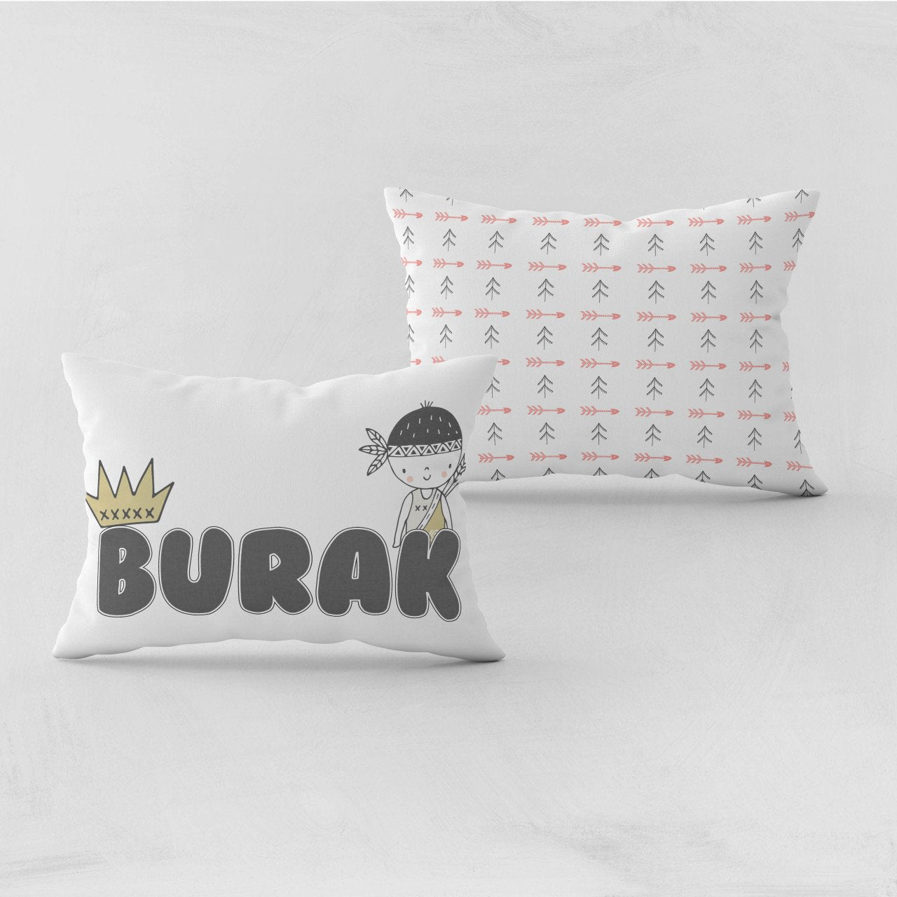 Kişiye Özel Bebek Yastık Kılıfı Cesur 37402byk