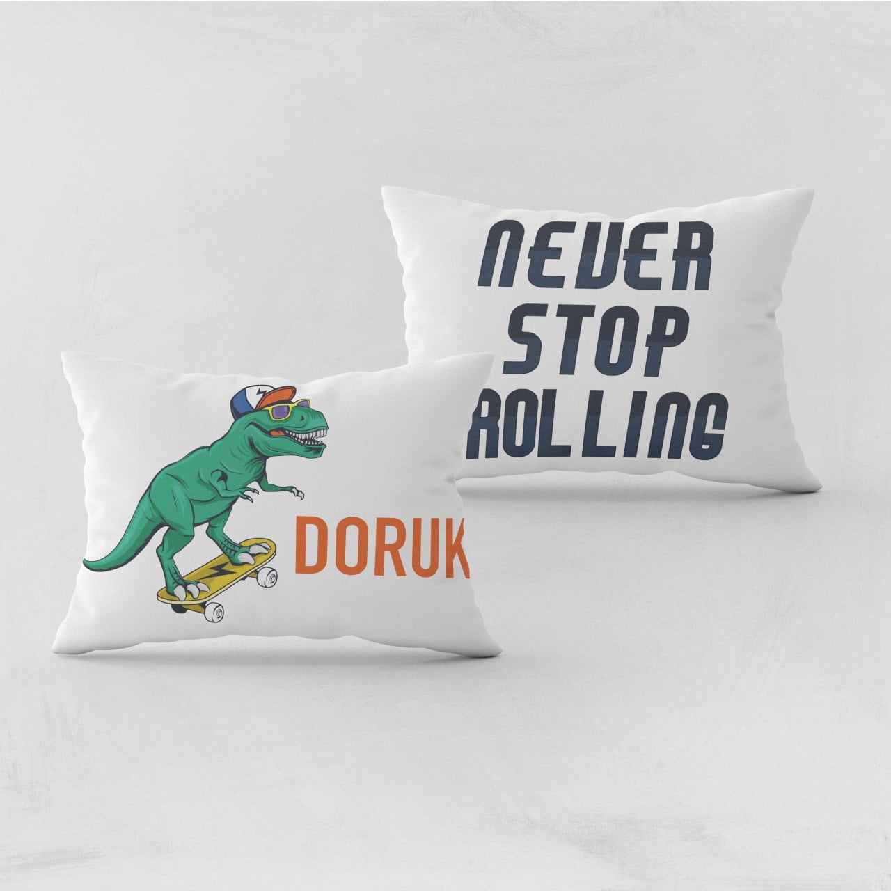 Kişiye Özel Bebek Yastık Kılıfı Dinazor 37402byk