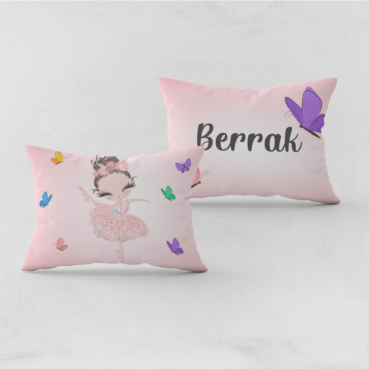Kişiye Özel Bebek Yastık Kılıfı Kelebekli Kız 37402byk Ürün ana görseli