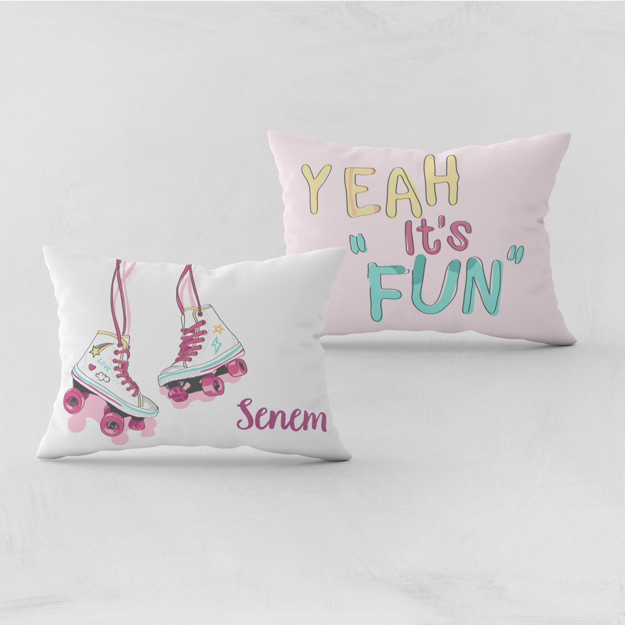Kişiye Özel Bebek Yastık Kılıfı Paten 37402byk Ürün ana görseli