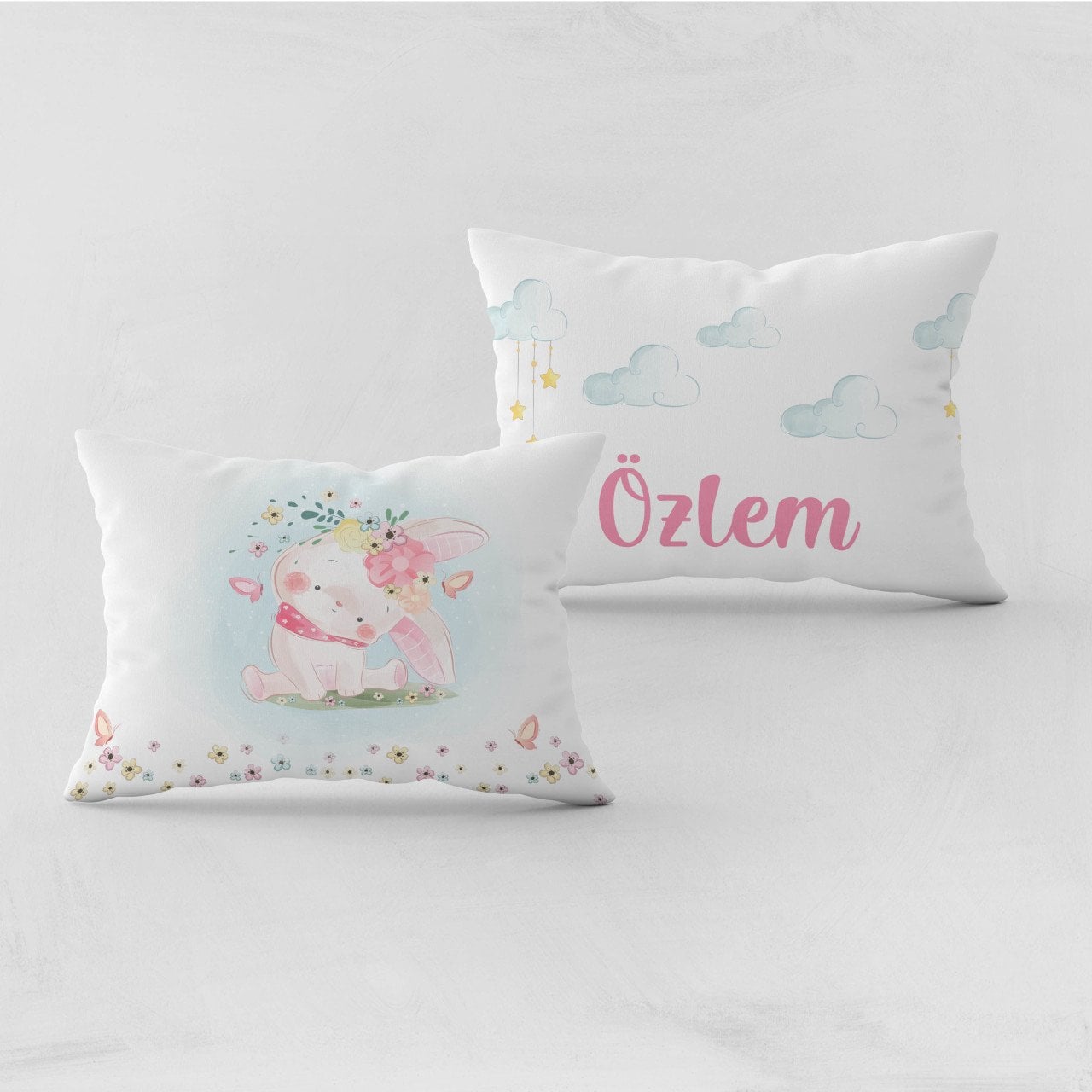 Kişiye Özel Bebek Yastık Kılıfı Tavşan 37402byk Ürün ana görseli