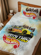 Kişiye Özel Tek Kişilik Nevresim Hot Wheels