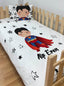 Kişiye Özel Montessori %100 Pamuk Nevresim Seti Superman