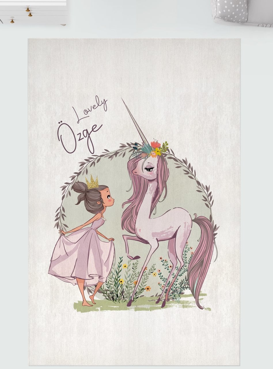 Kişiye Özel Dijital Baskı Halı Unicorn Ürün ana görseli