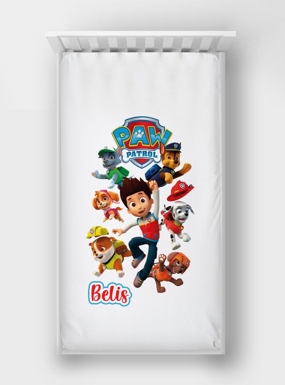 Dijital Baskılı Tek Kişilik Lastikli Çarşaf Paw Patrol 6234566 Ürün ana görseli