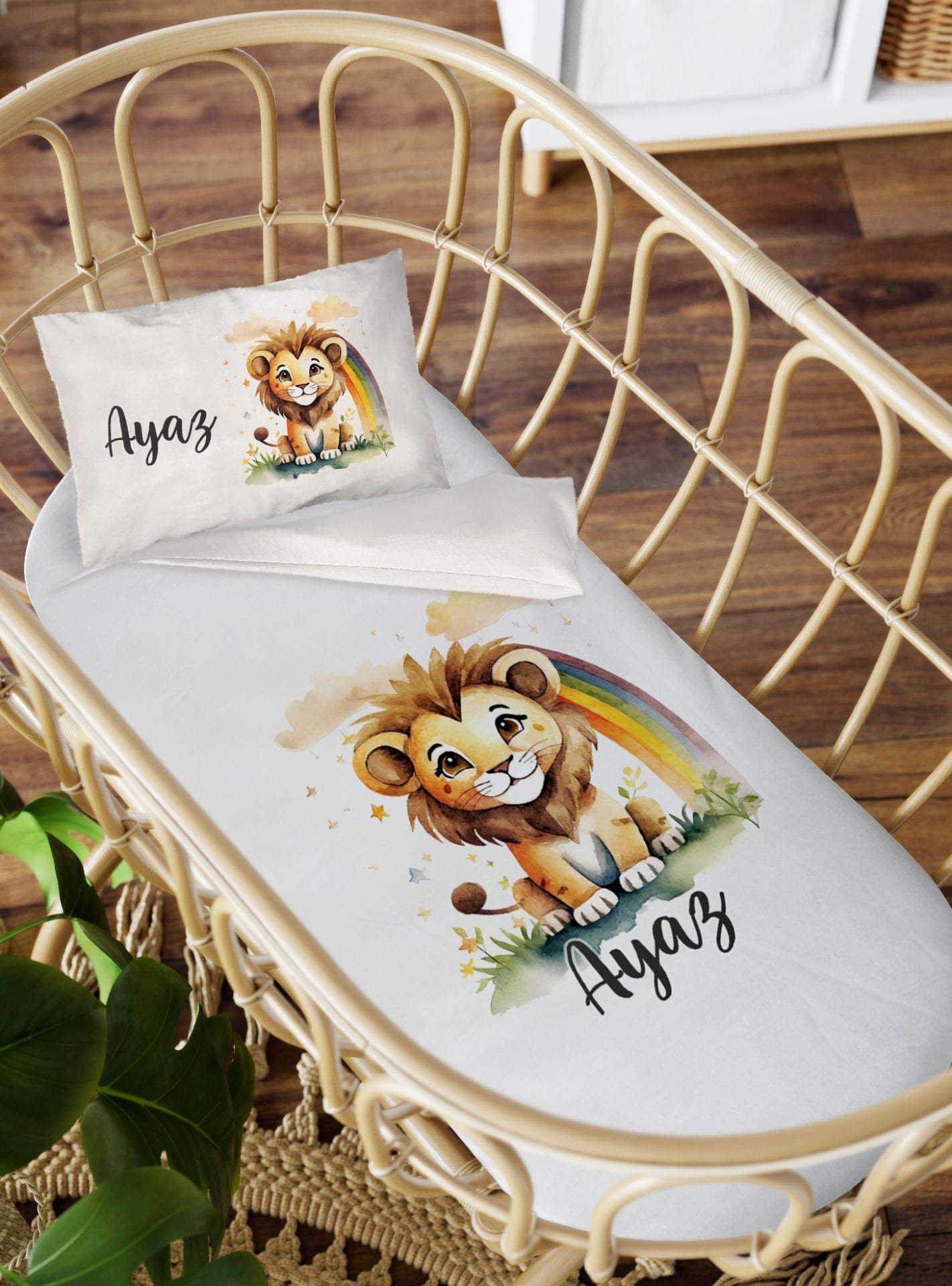 Anne Yanı Beşik Nevresim Takımı Aslan Ürün ana görseli