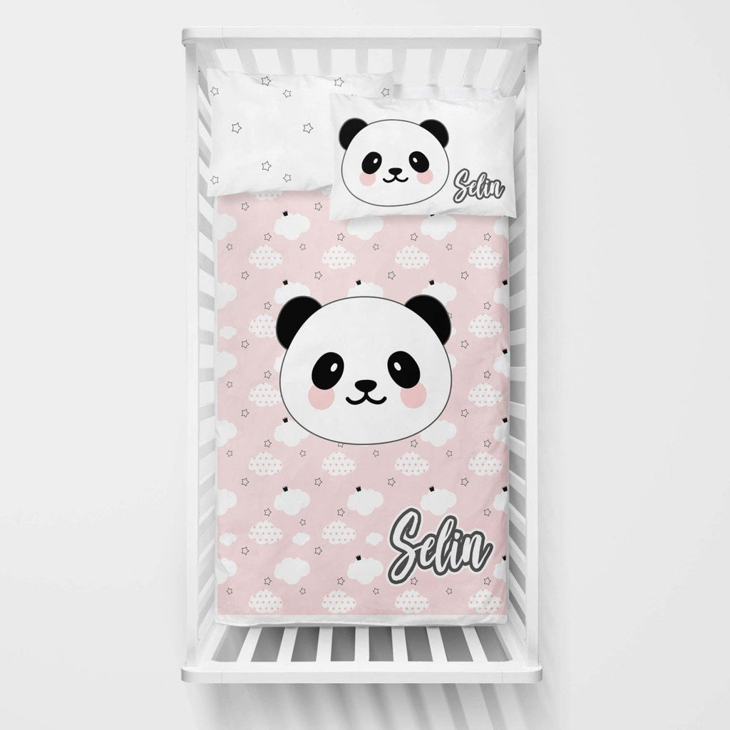 Kişiye Özel Bebek Nevresim Takımı Panda