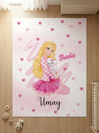 Kişiye Özel Barbie Temalı Çocuk Halısı