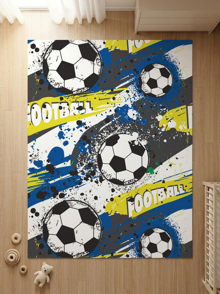 Kişiye Özel Futbol Topu Çocuk Halısı