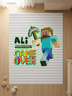 Kişiye Özel Minecraft Oyuncu Halısı