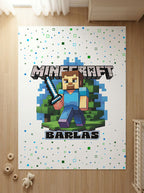 Kişiye Özel Minecraft Karakter Halısı