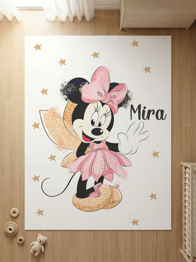 Kişiye Özel Minnie Mouse Çocuk Halısı