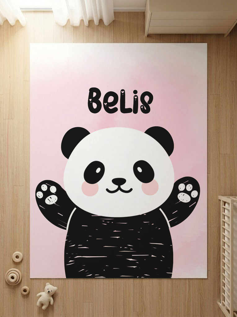 Kişiye Özel Panda Çocuk Halısı