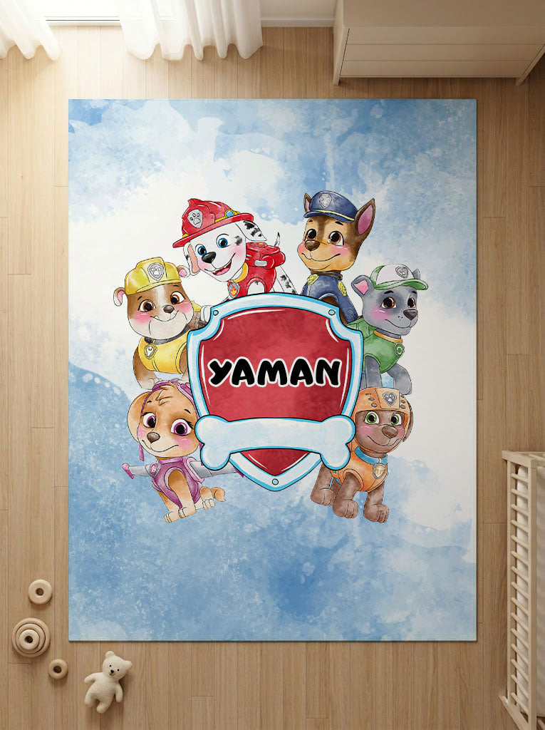 Kişiye Özel Paw Patrol Çocuk Halısı