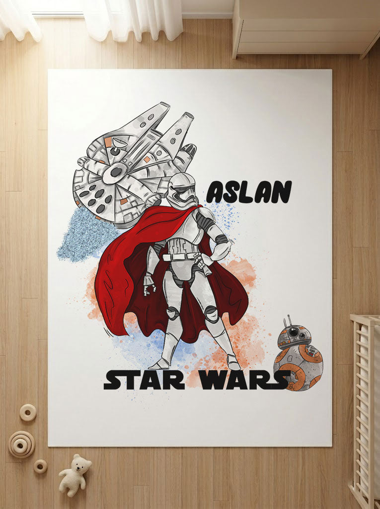 Kişiye Özel Star Wars Erkek Çocuk Halısı
