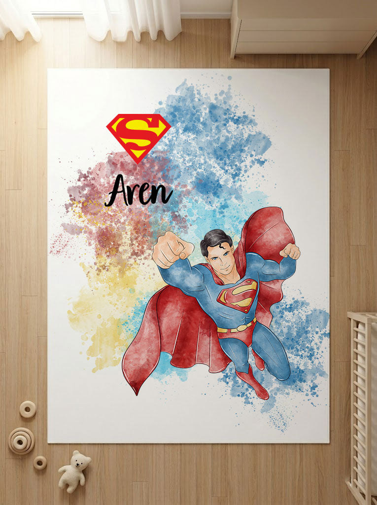 Kişiye Özel Superman Çocuk Halısı