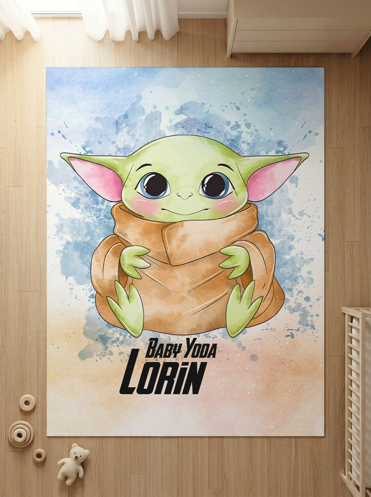 Kişiye Özel Baby Yoda Çocuk Halısı