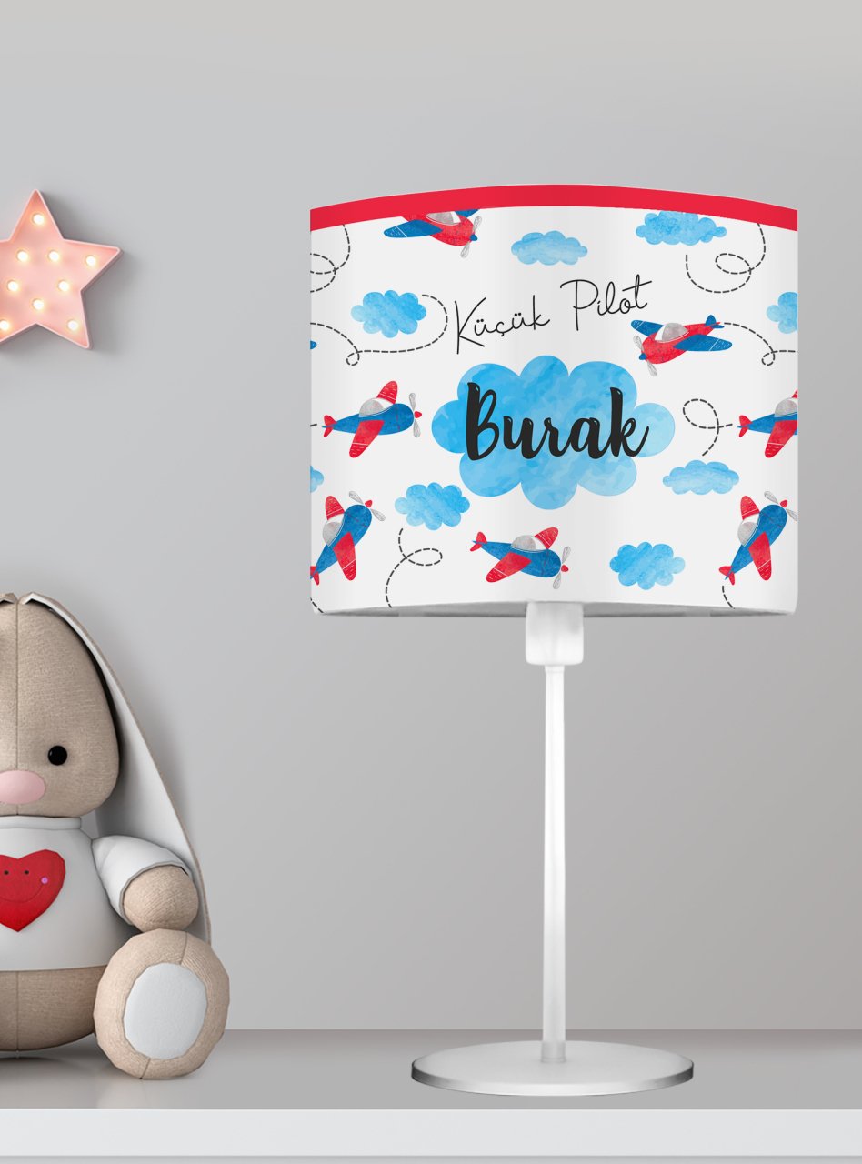 Kişiye Özel Başucu Abajur Uçaklar