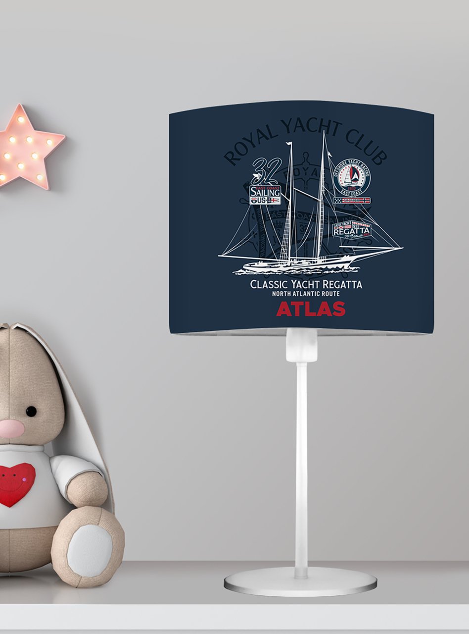 Kişiye Özel Başucu Abajur Yacht Club Ürün ana görseli