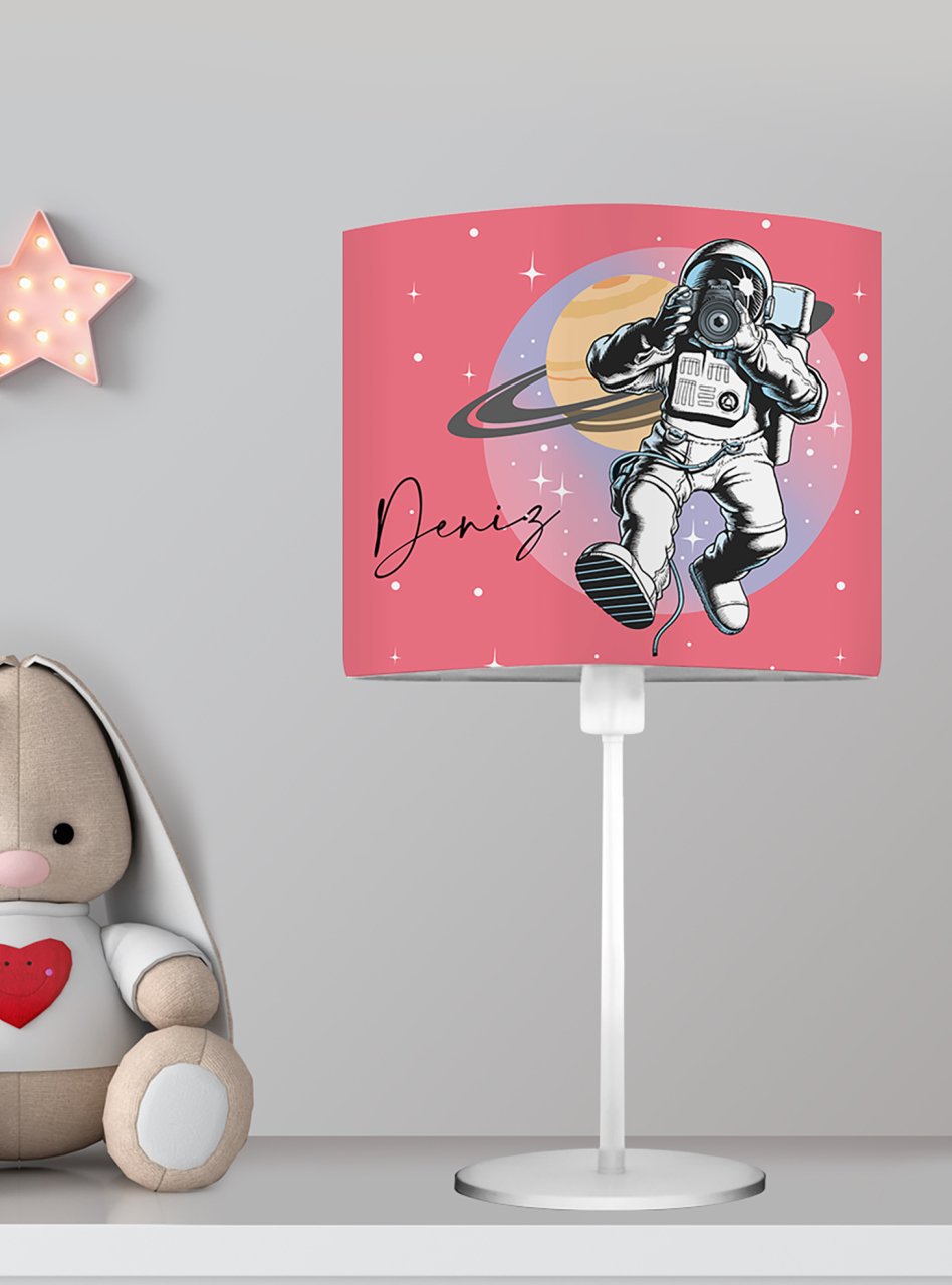 Kişiye Özel Başucu Abajur Astronot