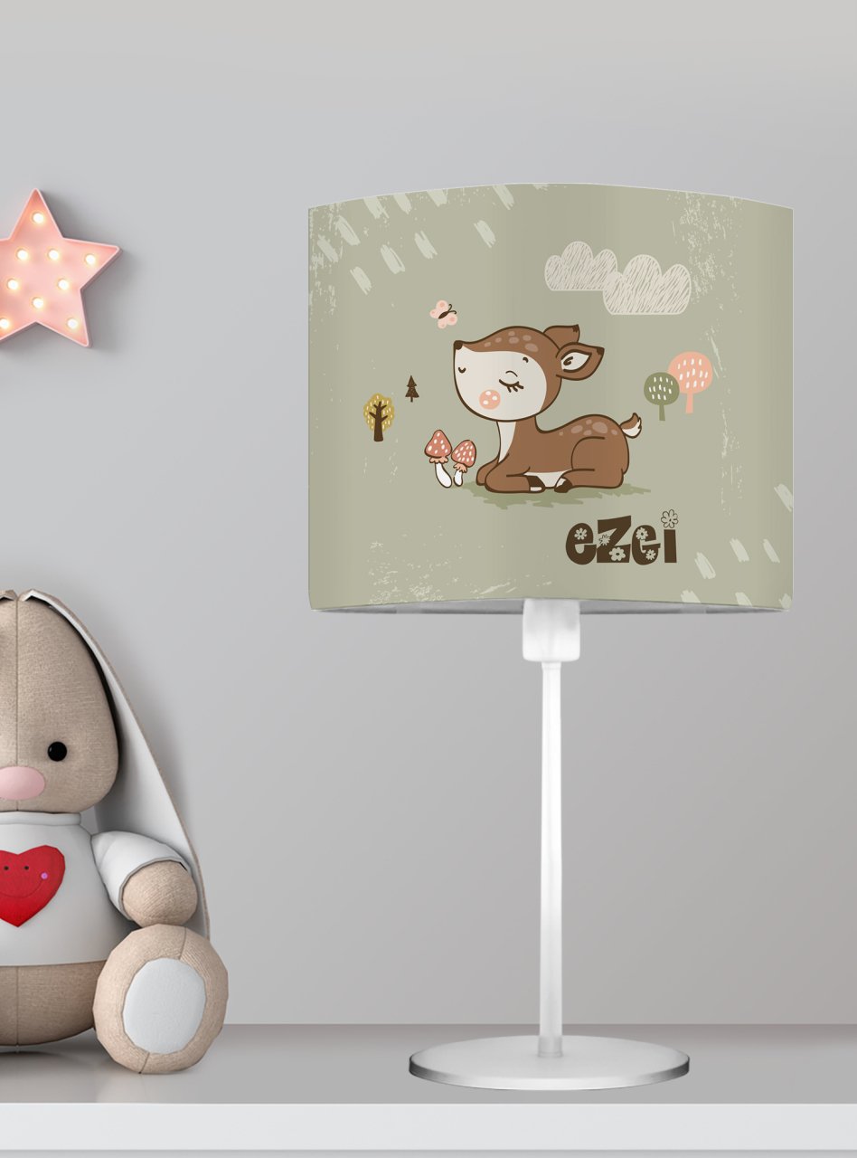 Kişiye Özel Başucu Abajur Bambi Ürün ana görseli